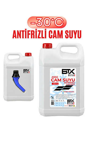 Betax Araç Cam Suyu -30°C Antifrizli & Parfümlü - 5 Litre