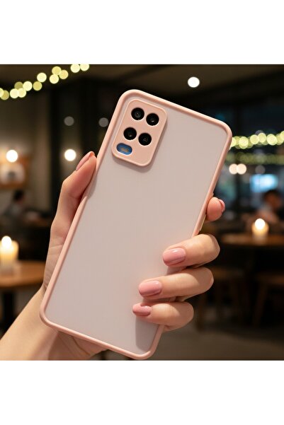 AKSEFİZZ Oppo A54 4G Kılıf Mat Buzlu Şeffaf Ince Tasarımlı Kapak