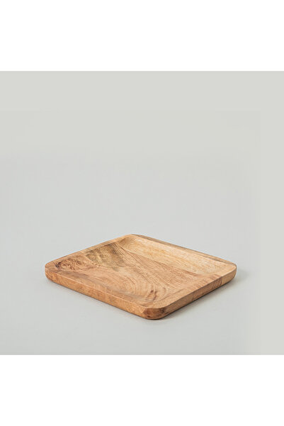 Chakra Square Servis Tabağı 25x25 cm Natural