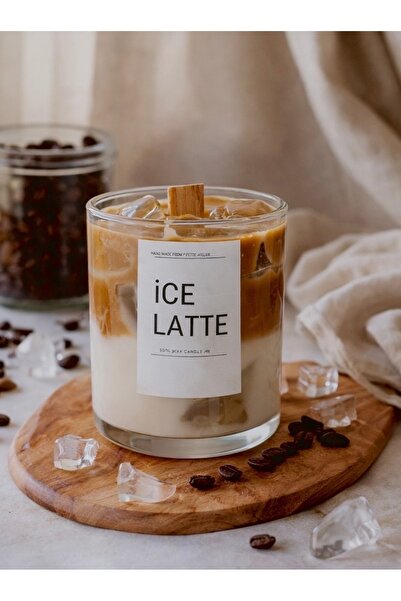 Petek Atelier Ice Latte Dekoratif Mum , Soya Wax , Kahve Esanslı , Handmade
