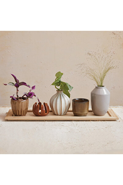 Warm Design Beşli Vazo & Mumluk Seti