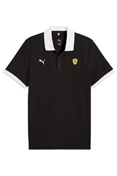 Puma Ferrari Piquet Polo 634248 Ανδρικό T-Shirt ΜΑΥΡΟ