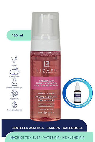 Licape Sakura Ve Centella Asitica Yüz Temizleme Köpüğü 150ml