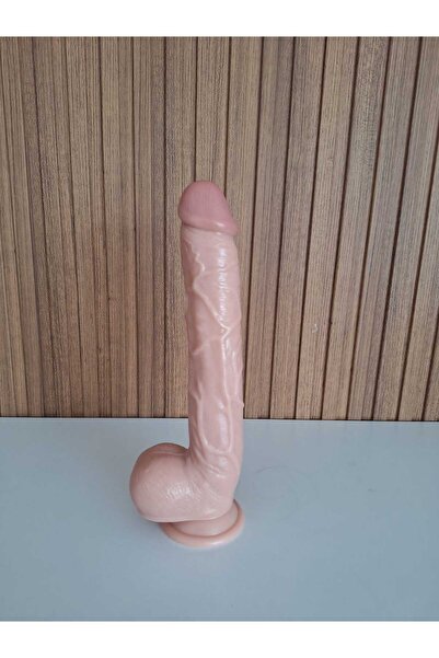 Greenport Yapay Dildo Penis Tam Uzunluk 27 Cm 537 gram Ten Renk Damarlı Vajina Anal Uygun Erotik Shop