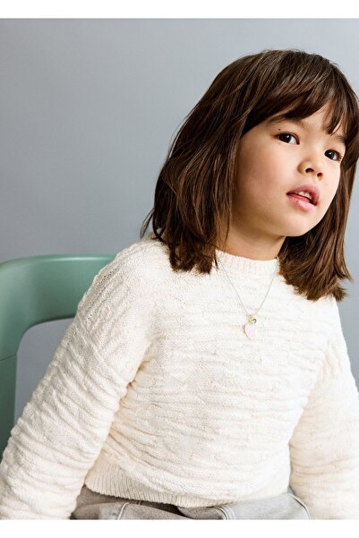 MANGO Baby Örgü detaylı triko kazak