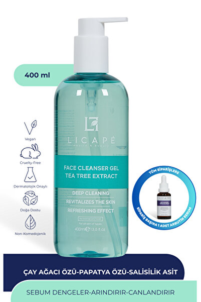 Licape Çay Ağacı Özlü Yüz Temizleme Jeli 400ml