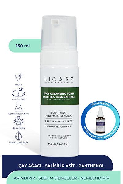 Licape Çay Ağacı Aktifli Yüz Temizleme Köpüğü 150ml