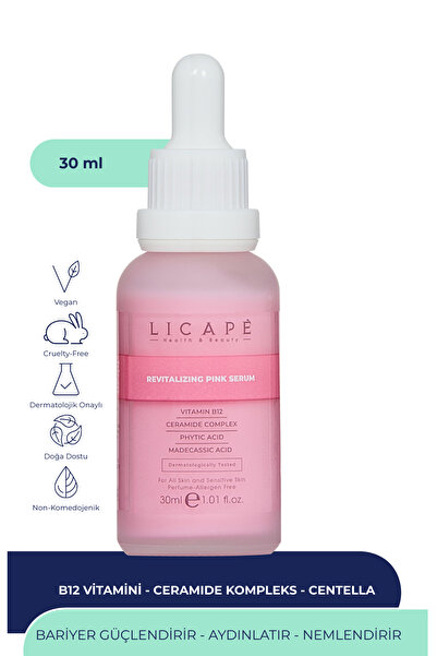 Licape B-12 Revitalizing Aydınlatıcı Bariyer Güçlendirici Nemlendirici Pink S...