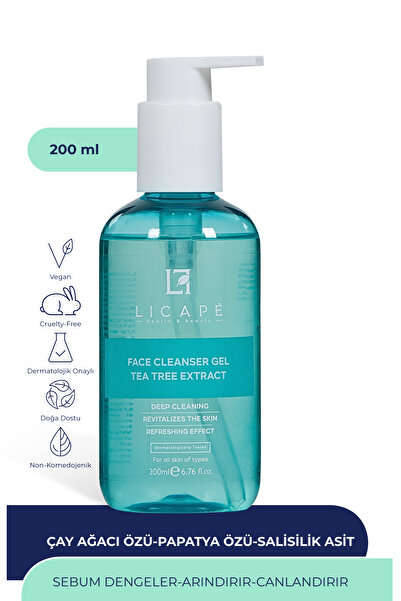 Licape Çay Ağacı Özlü Yüz Temizleme Jeli 200 ml