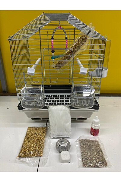 budgieshop ÇİFT KAPILI 30x23x37(YÜKSEKLİK) ÇEKMECELİ ADATOYS MUHABBET KUŞU KA...