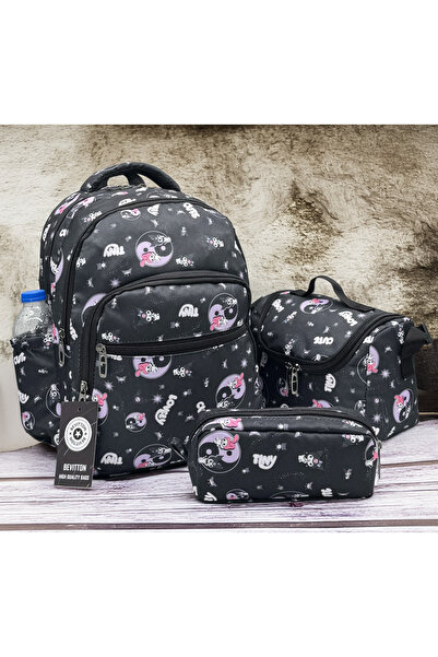 Bevitton İlk Okul Çantası 3'lü Seti Ilkokul Çantası Karakter Desenli Takım Kı...