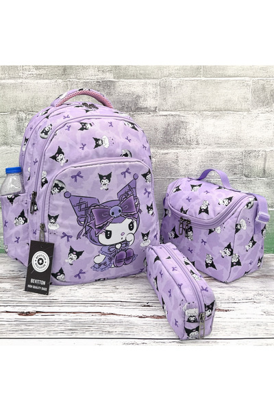 Bevitton Set de 3 ghiozdane pentru școală primară pentru fete, ghiozdan pentr...