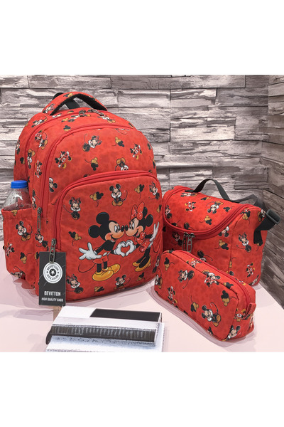 Bevitton First School Bag Set of 3 Primary School Bag Character Patterned Set...