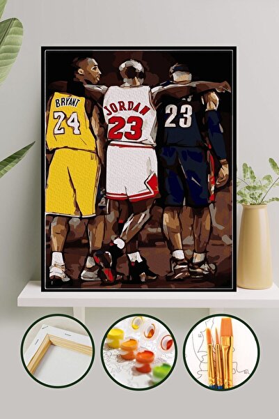 Palmiye Hobi Sanat Kırtasiye Sayılarla Boyama 40x50 Cm Tuval Seti Fırça Boya ...