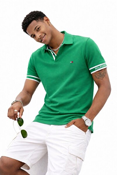 Tommy Hilfiger Monotype Cuff Slim Fit Polo