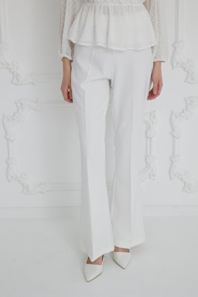 Moodbasic İSPANYOL PAÇA KREP PANTOLON