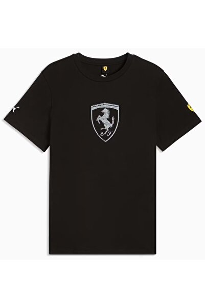 Puma Tricou Ferrari Tonal Shield 635311 Tricou Bărbați NEGRU