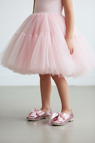 Gala KIZ ÇOCUK PARLAK PEMBE FİYONKLU ORTOPEDİK TABANLI ŞIK BABET