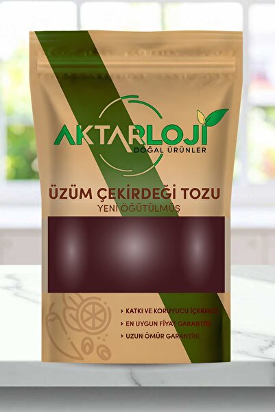 aktarloji 500 Gr Siyah Üzüm Çekirdeği Tozu / Yeni Öğütülmüş - Katkısız & Doğal