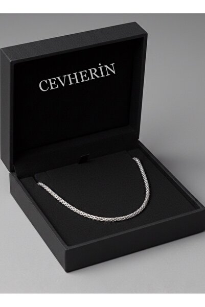 CEVHERİN Kutulu Tarz Zincir Kolye 4mm Yuvarlak Kral (14 Şubat)