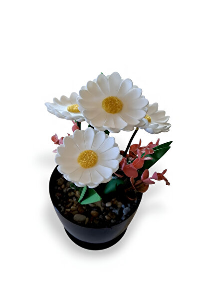 nftart.design Artificial Flower - Margarite Daisy in a Pot