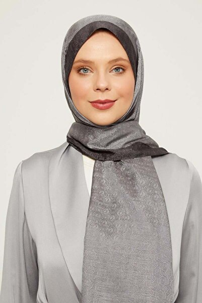 Levidor Σάλι μονόγραμμα με μοτίβο ανθρακί