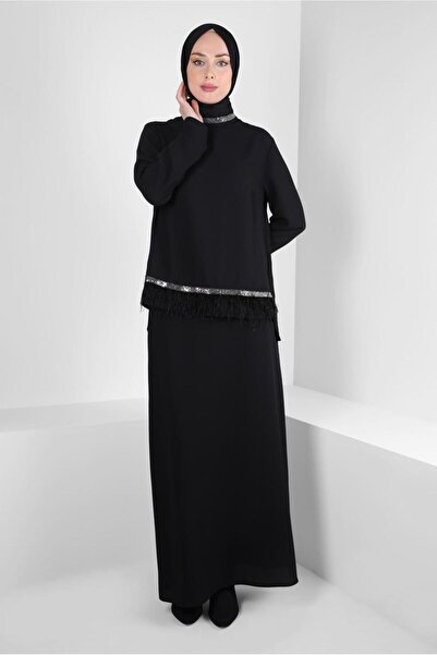 Alvina Costum cu fustă cu ciucuri 30205