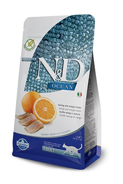 N&D Nd Ocean Adult Herring &amp; Orange Cat Food 1.5 kg