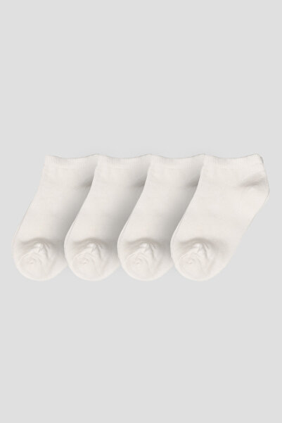 Defne Baby 4 Pairs of Summer Cotton Unisex Children's and Baby Booties Socks