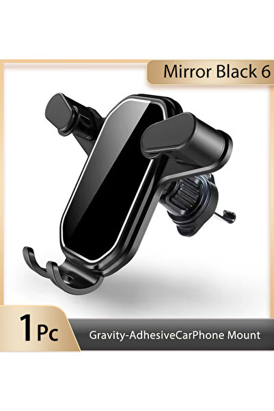 Choice حامل هاتف للسيارة MirrorBlack 6 Gravity، يُثبّت على فتحة التهوية، متوا...