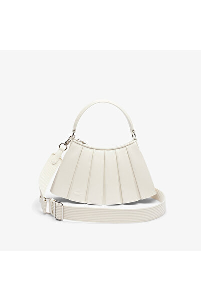 Lacoste Small Lenglen Kadın Deri Bej Omuz Çantası