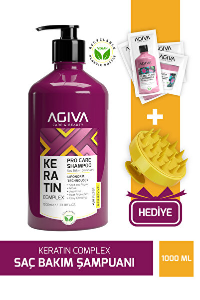 Agiva Care&Beauty Keratin Complex Pro Care Onarıcı ve Isı Koruyucu Saç Bakım ...