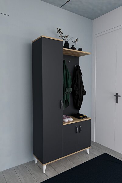 Mirobi Eko Portmanto Vestiyer Antrasit - Atlantik Çam