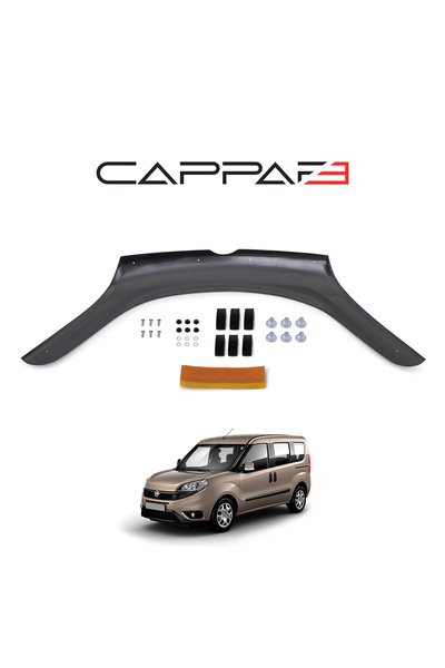 Cappafe Fiat Doblo Ön Kaput Koruyucu Rüzgarlığı 2015- Yılı Ve Sonrası