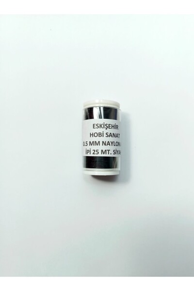 Eskişehir hobi sanat خيط نايلون 0.5 مم بطول 25 متر، خيط نايلون للشبكات، خيط ن...