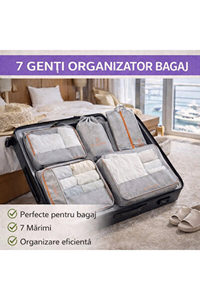 SMARTECH Set of 7 Travel Organizer Bags