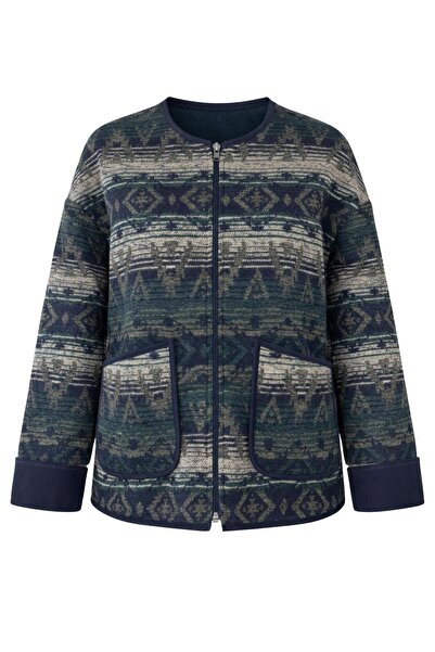 Retrobird Tasarım Mevsimlik İnce Ceket Kadın Lacivert