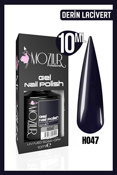 MOZIUR H047 (KOYU LACİVERT) Uv Led Kalıcı Oje 10ml
