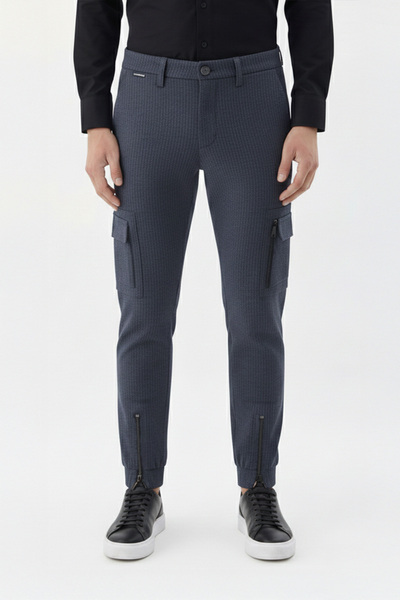 Sabri Özel Giotelli Erkek Lastikli Paça Yan Cepli Pantolon Pantolon