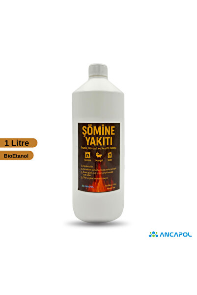 1 Litre Bioethanol Şömine Yakıtı Kokusuz Dumansız (Mangal ve Sobada Kullanılabilir)