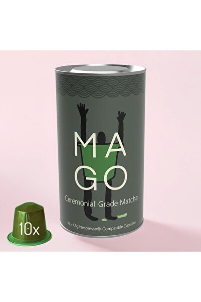 Mago Matcha 10 x Ceremonial Grade Matcha Nespresso® Uyumlu Kapsül