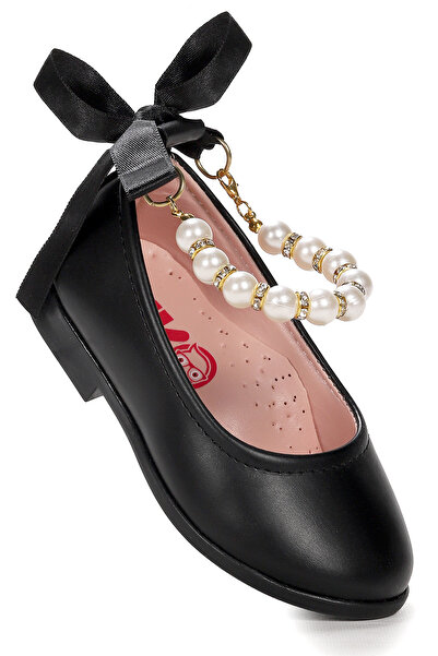 Kiko Kids Blanch Cilt İncili Lastikli Kız Bebek Babet Ayakkabı