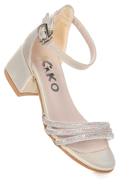 Kiko Kids Nobe Daily Girls' sandale sa potpeticama visine 4 cm