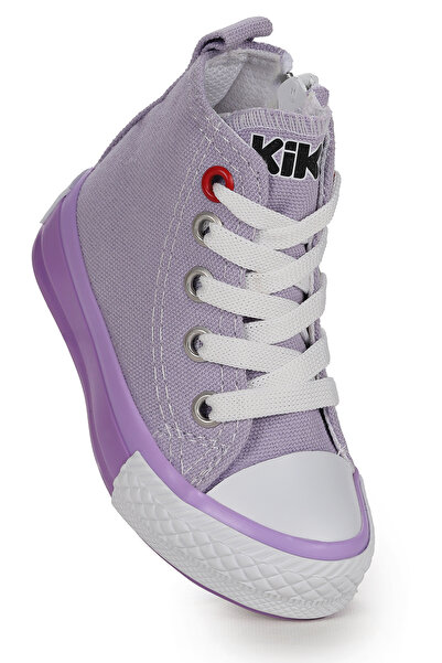 Kiko Kids Tinna Bağcıklı Kız Bebek Boğazlı Keten Spor Ayakkabı