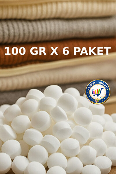 nistabolje Tablet Top Naftalin 100 gr X 6 Paket(LAVABOLARDA KULLANILMAZ) Dola...