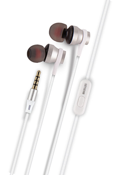 Simex 3.5 mm Jack Kablolu Kulak İçi Mikrofonlu Kulaklık - Yüksek Bas Günlük K...