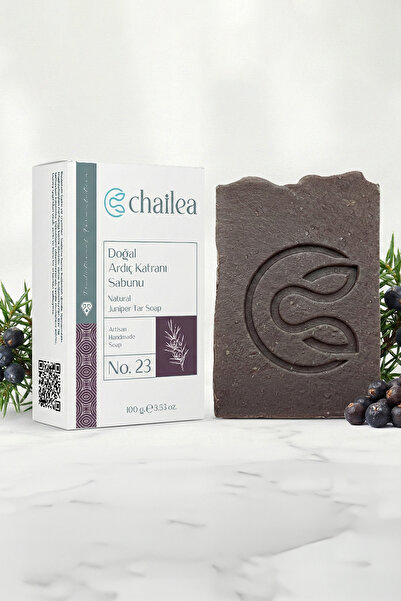 Chailea Doğal Ardıç Katranı Sabunu El Yapımı Saç Sabunu 100 Gram
