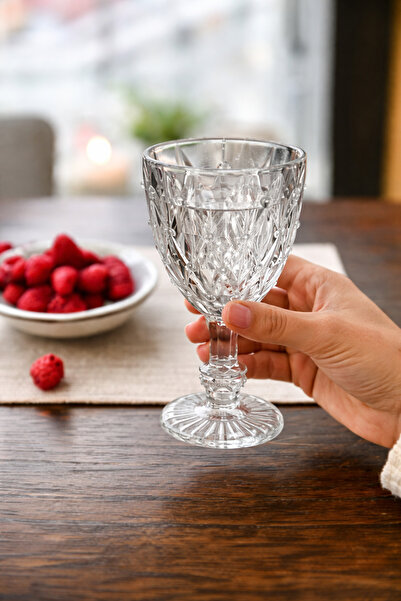 Tiffany Set 6 Pahare Sticlă Groasă 200 ml – Pahare Elegante pentru Coniac, Vi...