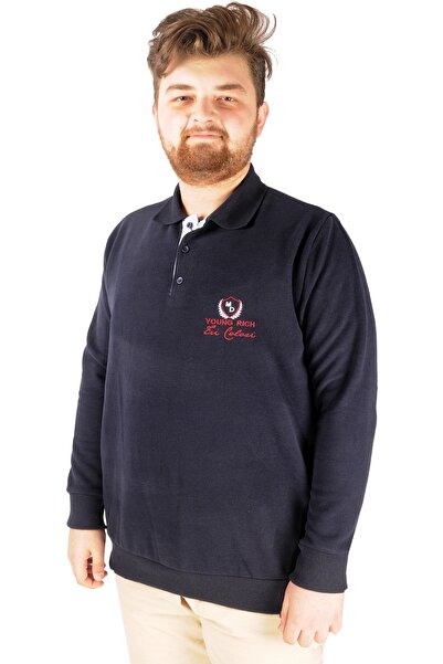 ModeXL Mode XL Чоловічий світшот Polo Selanik Young Rich 20444 Синій