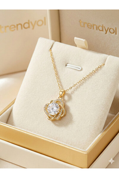 YAVUZ LLC قلادة من الفولاذ المقاوم للصدأ على شكل عقدة الحب اللانهائي |   قلاد...